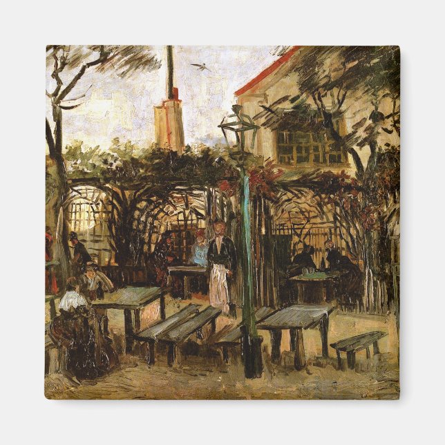 Terrace of Cafe Montmartre (F238)Van Gogh Fine Art Magnet (Front)