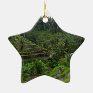 Terraced Rice Fields Ceramic Ornament
