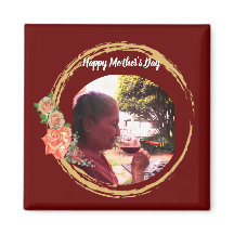 Terracota and Gold Mother's Day Custom Photo