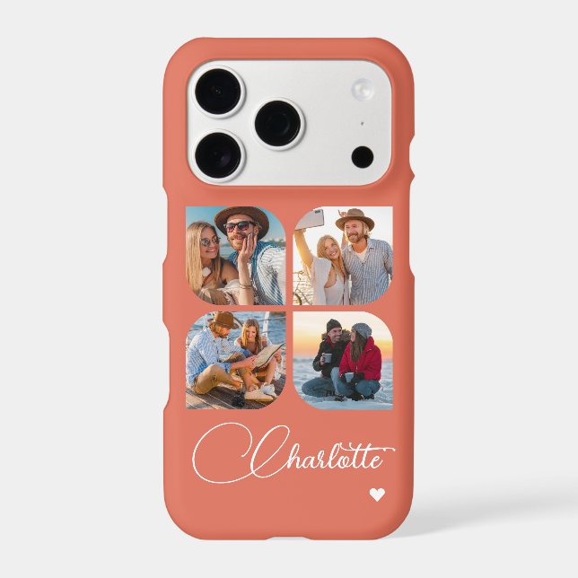 Terracotta 4 Photo Personalized Name (Back)