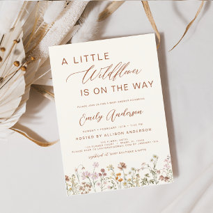 Terracotta A Little Wildflower Baby Shower