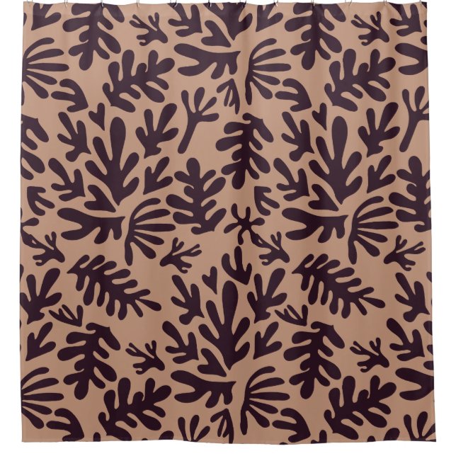 terracotta and black abstract boho Modern Pattern (Front)