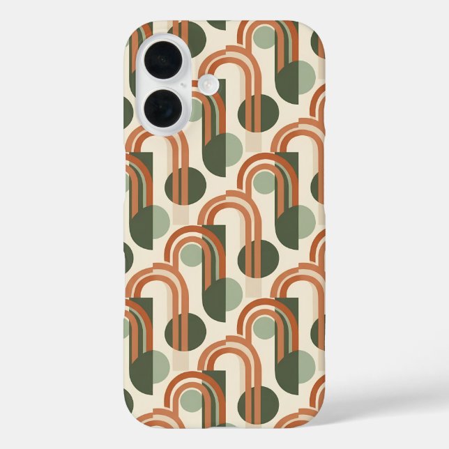 Terracotta Arch Pattern Phone Case (Back)