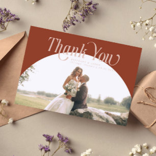 Terracotta Arch Wedding Thank you