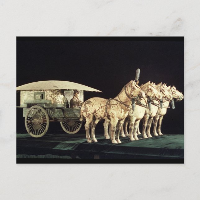 Terracotta Army, Qin Dynasty Postcard (Front)