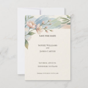 Terracotta Autumn Save the Date Card