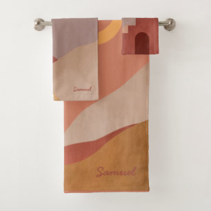 Terracotta - bath towel set