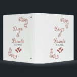 Terracotta black rustic spanish wedding couple en binder<br><div class="desc">design</div>