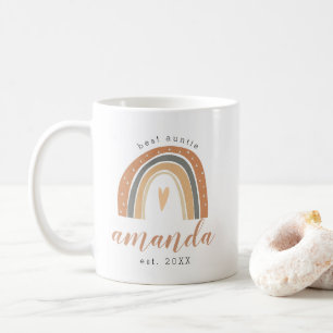 Terracotta Bohemian Rainbow Cute Best Auntie Boho Coffee Mug