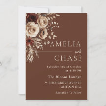 Terracotta Bohemian Vintage Floral Wedding