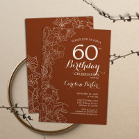 Terracotta Boho 60th Birthday Party