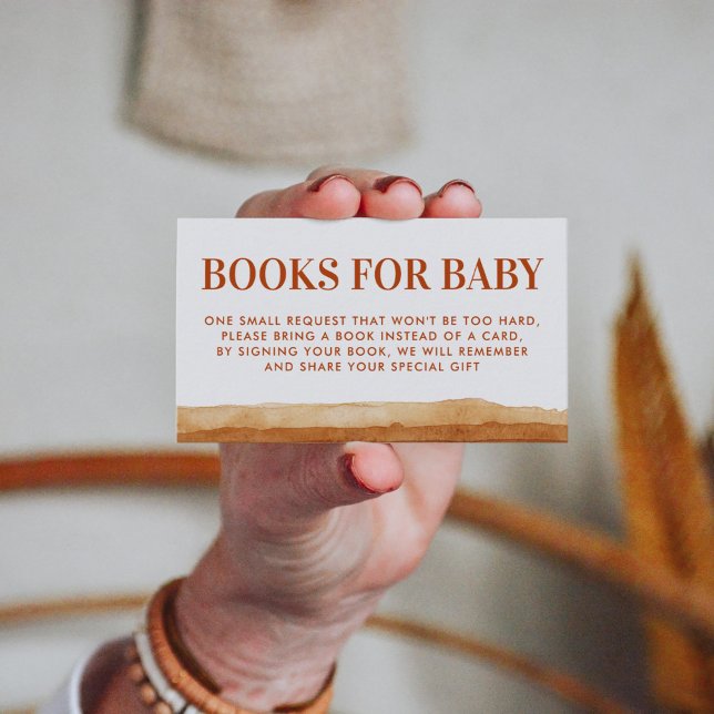 Terracotta Boho Abstract Desert Book Request  Enclosure Card (Creator Uploaded)