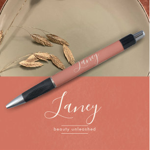 Terracotta Boho Beauty Business Promotional Gift Pen