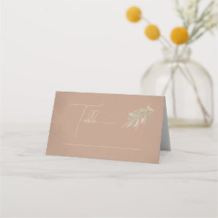Terracotta Boho Minimalist Wedding Place Card