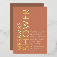 Terracotta Boho Mrs & Mrs COUPLES Bridal Shower