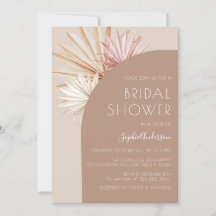 Terracotta Boho Pampas Grass Bridal Shower