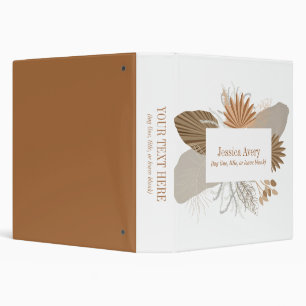 Terracotta Boho Tropical Binder