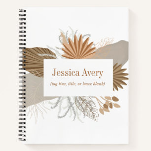 Terracotta Boho Tropical  Notebook
