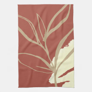 Terracotta Boho Watercolor Kitchen Towel