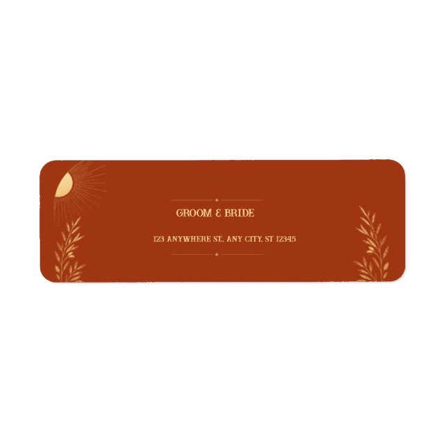 Terracotta Boho Wedding  (Front)