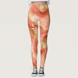 Terracotta Botanical - Warm Earthy Floral Leggings