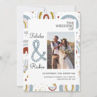 Terracotta Bright Boho Rainbows Wedding