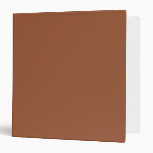 Terracotta Burnt Orange Solid Colour  Binder