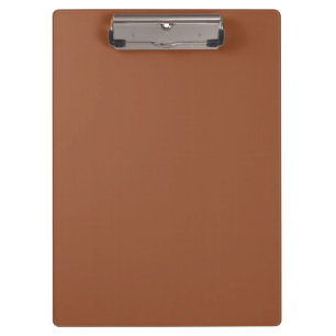 Terracotta Burnt Orange Solid Colour Clipboard