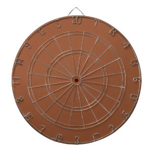 Terracotta Burnt Orange Solid Colour  Dartboard