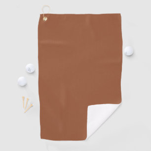 Terracotta Burnt Orange Solid Colour  Golf Towel
