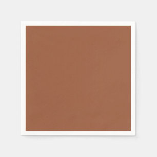 Terracotta Burnt Orange Solid Colour  Napkin