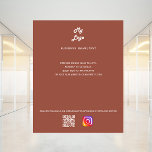 Terracotta business logo qr code instagram flyer<br><div class="desc">Personalize and add your business logo,  name,  address,  your text,  your own QR code to your instagram account. Terracotta,  dusty earth coloured background.</div>