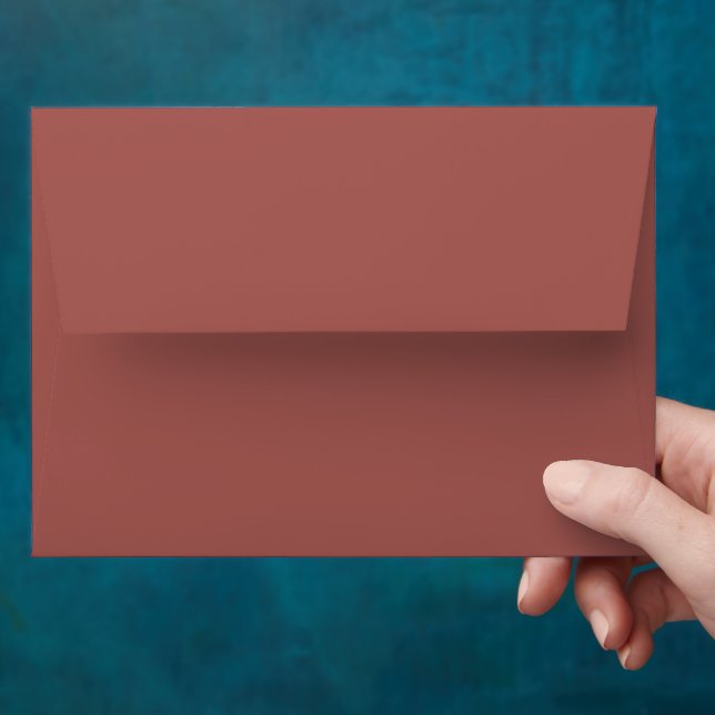 Terracotta Christmas Envelope (Hand)