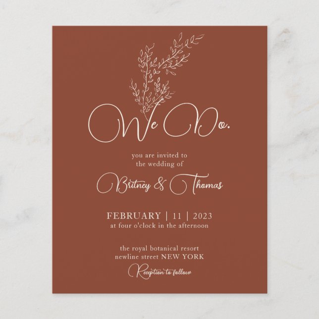 Terracotta Classy Budget we do Flyer (Front)