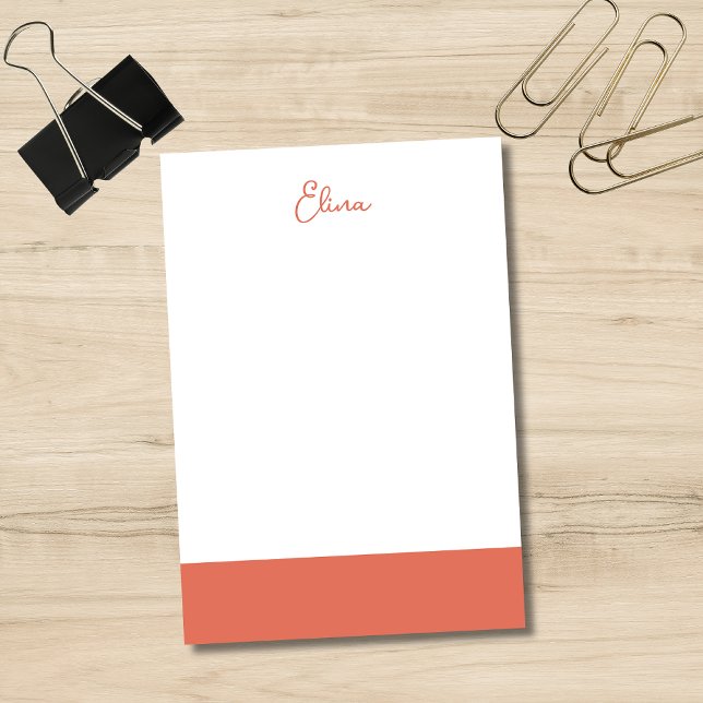 Terracotta Clean Name | Classic Professional  Post-it Notes (Creator Uploaded)
