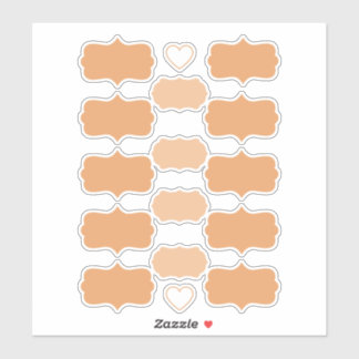 Terracotta Colour Create Your Own Vinyl Labels