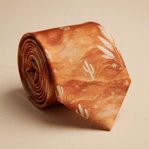 Terracotta Desert Boho Tie