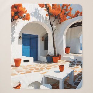 Terracotta Dreams in Greece Sherpa Blanket