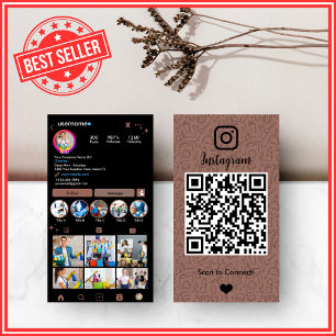 Terracotta Earth Tones Cleaning Service Instagram Business Card