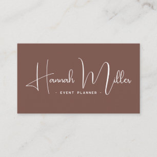 Terracotta Elegant QR Code Planner Card