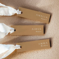 Terracotta Elegant Wedding Name Place Cards