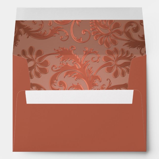 Terracotta, Enveloppe en cuivre et en Damas (Dos (Bas))