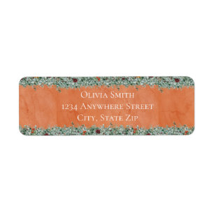 Terracotta Eucalyptus Burgundy Orange Floral