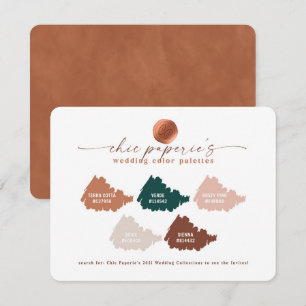 Terracotta Fall 2021 Wedding Colour Palette Card