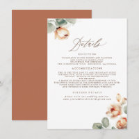 Terracotta Fall Flowers Elegant Wedding Details