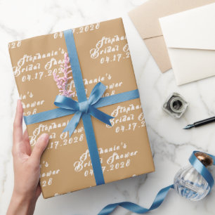 Terracotta Fall Modern Bride Bridal Shower Wrapping Paper