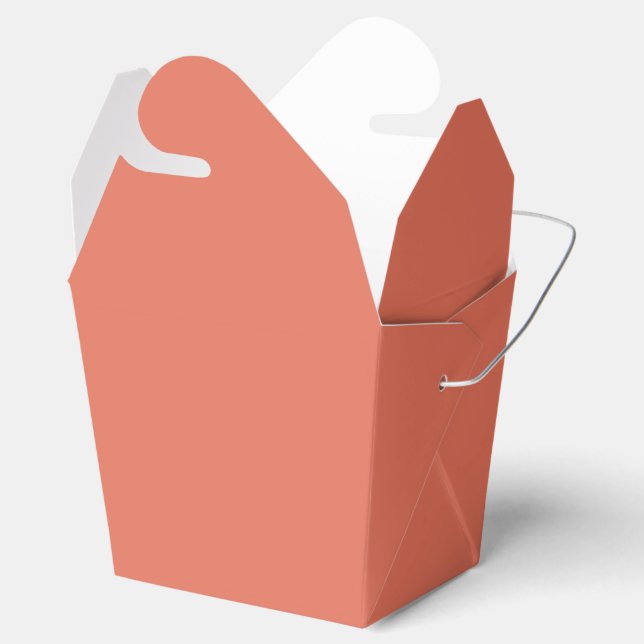 Terracotta  favor box (Opened)
