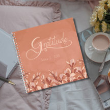 Terracotta Floral Gratitude Journal
