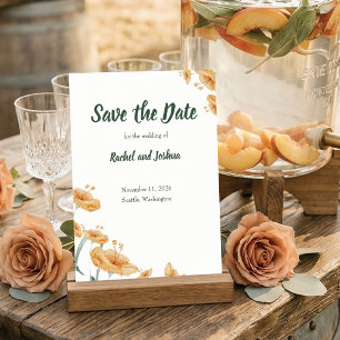 Terracotta Floral Watercolor   Boho Wedding Save T The Date