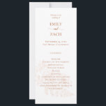 Terracotta Floral Wedding Program<br><div class="desc">Terracotta Floral Wedding Program</div>
